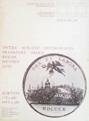 Katalog 318. Aukion 7. / 8. 5. 1987 - --------------