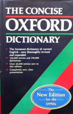 The concise Oxford Dictionary of Current English