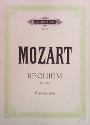 W. A. Mozart. Requiem KV 626 Klavierauszug